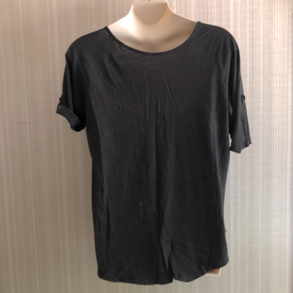 B.U.M. Black Tee with adjustable sleeves - Picture 5 of 8